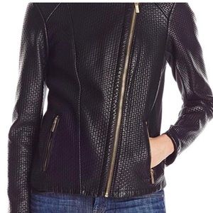 Calvin Klein Faux Leather Moto Jacket